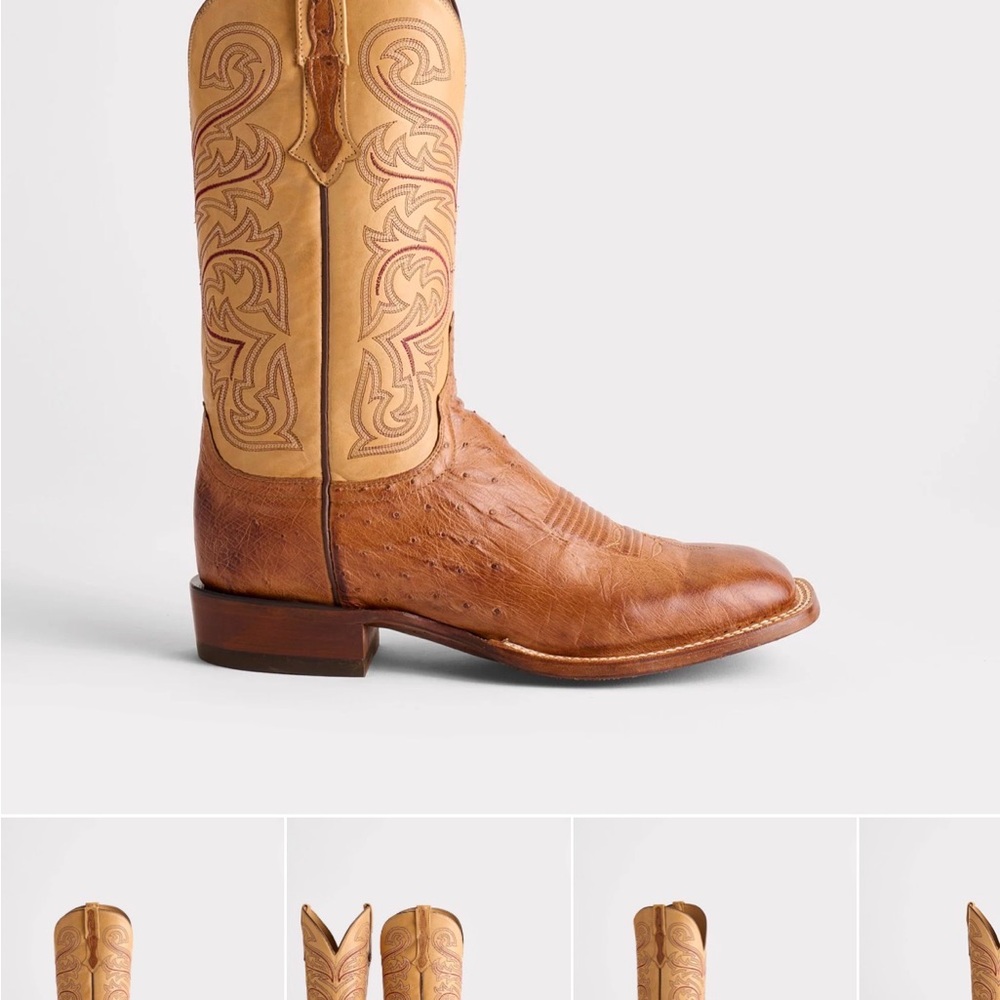 Lucchese Brown and Tan Western Boots